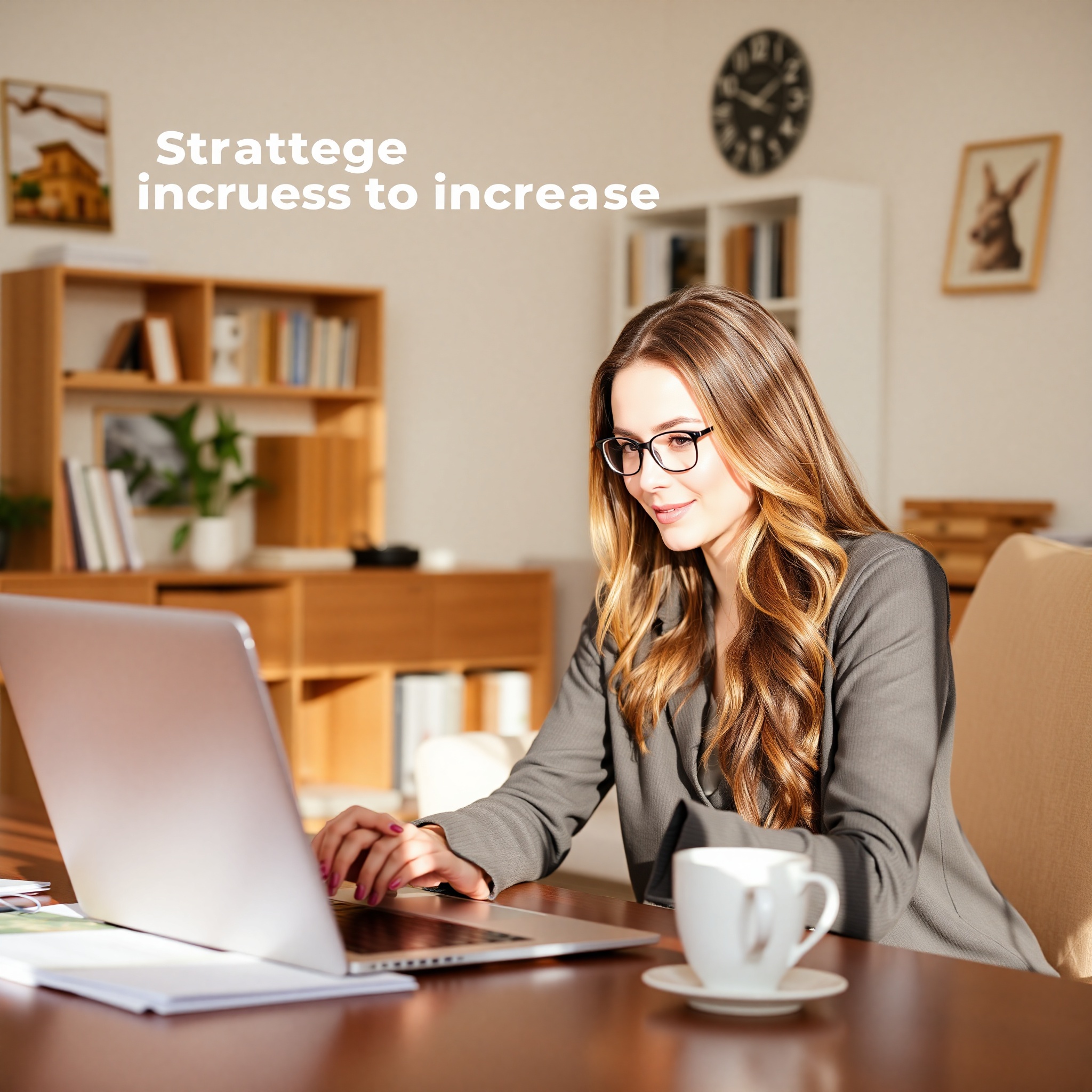 Professional taking online certification course on computer with educational materials